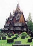 Heddal - dřevěný kostel