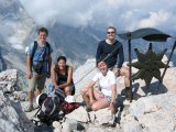 Petr, Gábina, Silva, Michal na Spitzmauer (2446 m.n.m.)