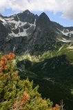 Pohled na Zelené pleso z cesty na Velkou Svišťovku