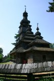 Dřevěný kostelík sv. Michala ve skanzenu v Užhorodě