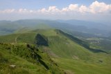 Nečekaně prudké svahy na sever od Bliznice, nadneseně nazývané "útesy".