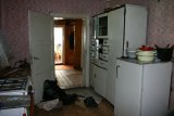 Koločava - kuchyň s hezkou kredencí v domku Natalie Tumarec