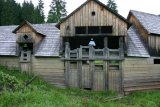 Stavidla a budova na přehradě - dnes muzeum vorařství