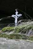 Langeho kříž pod Poledníkem - zde si vzal život dvacetiletý Lange kvůli nešťastné lásce