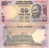 Bankovka 50 R (50 rupií = 25 Kč)