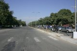 Chandigarh - široké ulice, kruhové objezdy, pravoúhlá síť