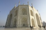 Agra - Taj Mahal - netypický pohled z bohu (je to osmiboká stavba)
