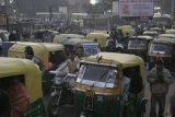 Agra - slušná dopravní zácpa