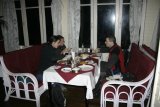 Darjeeling - restaurace Glenary's v druhém patře a naše nejluxusnější večeře (útrata 310 Kč za všechny)