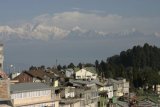 Darjeeling - nakonec jsme hory nejlépe viděli ze střechy našeho Guest House