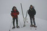 Michal a Petr na vrcholu Kozí Chrbát (1330 m n. m.)