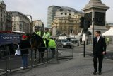 Trafalgar Square - policejní jízdní hlídka