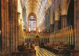 Kostel Westminster Abbey (opatství) - scan pohledu