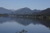 Hallstattské jezero, v pozadí Ewige Wand a Predigstuhl