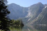 Feráta Seewand - Hallstattské jezero a stěna Seewand (vlevo) 