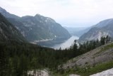 Feráta Seewand - Výhled od začátku feráty (870 m n. m.) 