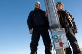 Adam a Petr na Dreiländerspitze (3197 mnm)