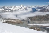 Inverze nad Zermattem a Gornergrat