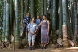 Botanická zahrada - my a obří bambusy