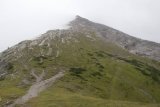 Začátek hřebene od chaty Watzmann Haus
